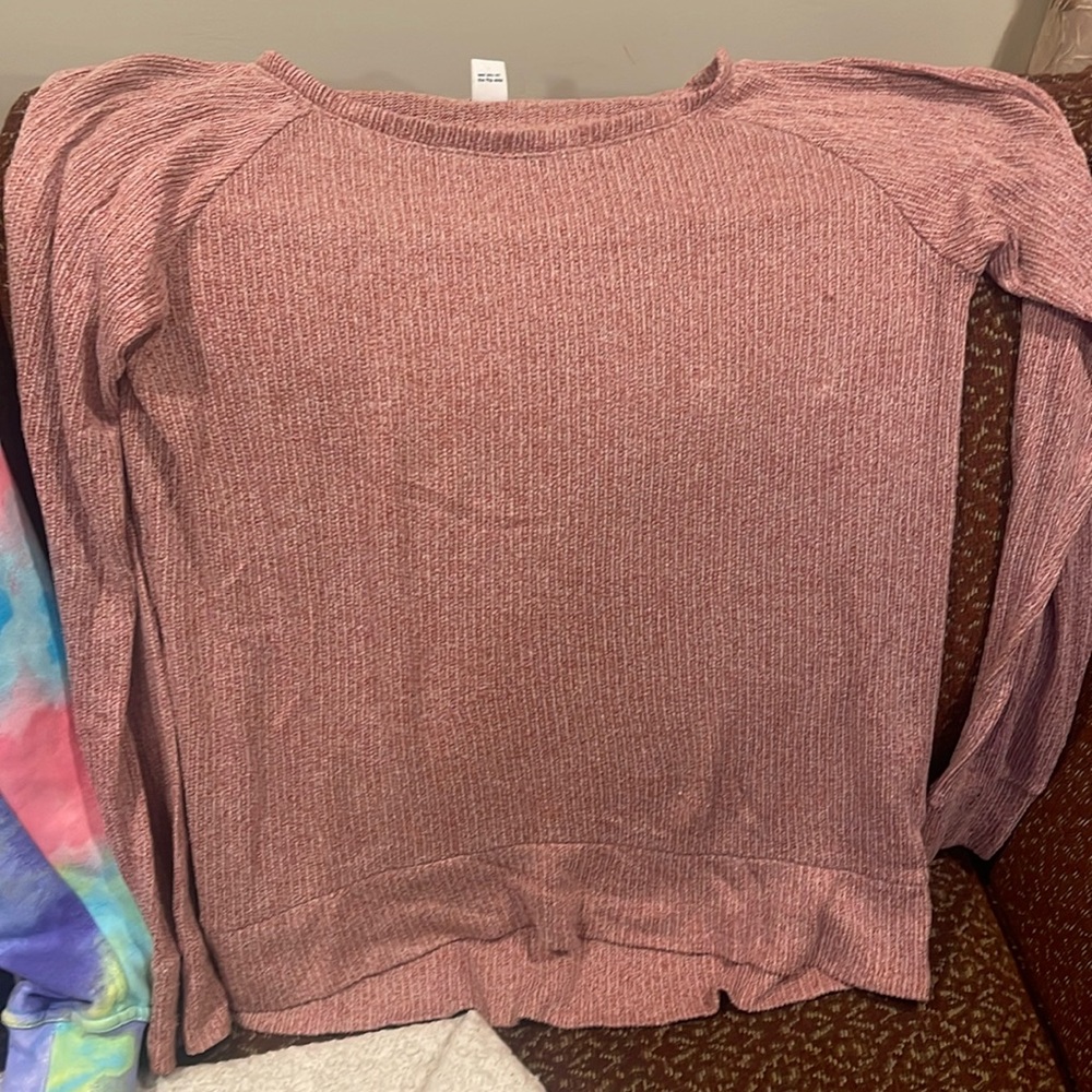 Pink long sleeve top